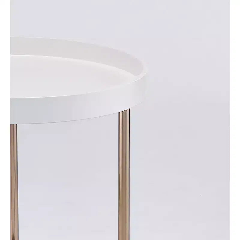 21.75 Mid-Century Lipped Edge Accent Table -