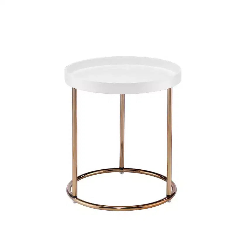 21.75 Mid-Century Lipped Edge Accent Table -