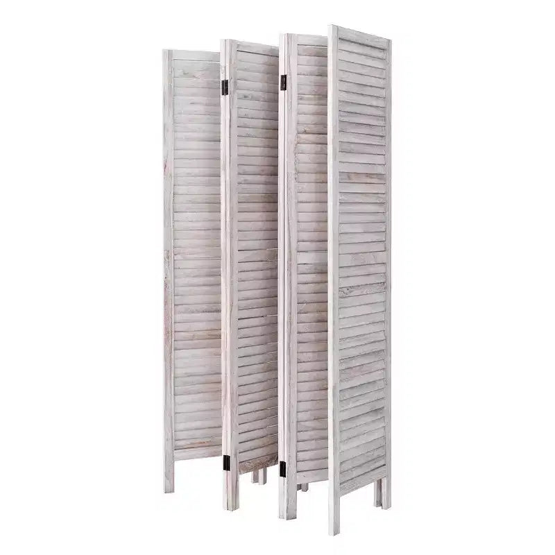 67'' High 6 Panel Room Divider Furniture Classic Venetian Wooden Slat Home