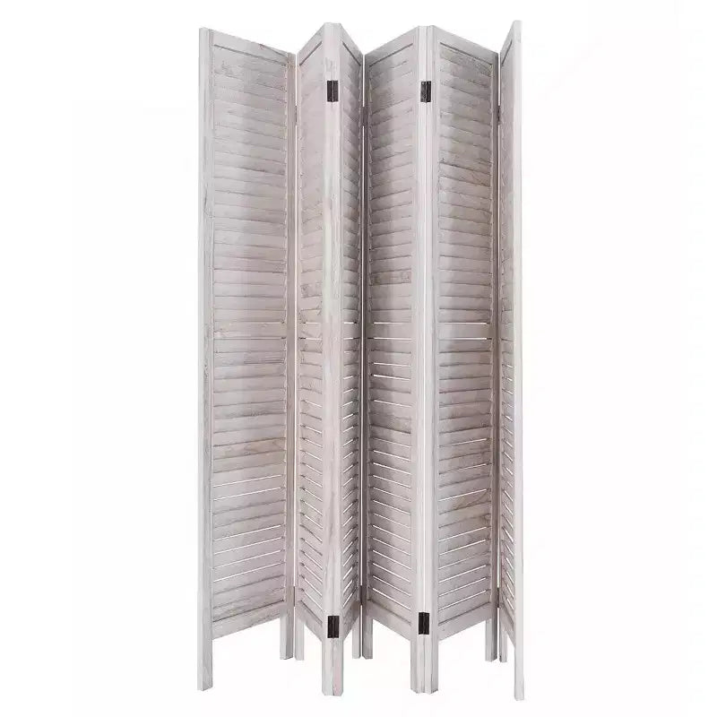 67'' High 6 Panel Room Divider Furniture Classic Venetian Wooden Slat Home