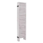 67'' High 6 Panel Room Divider Furniture Classic Venetian Wooden Slat Home