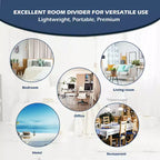 67'' High 6 Panel Room Divider Furniture Classic Venetian Wooden Slat Home