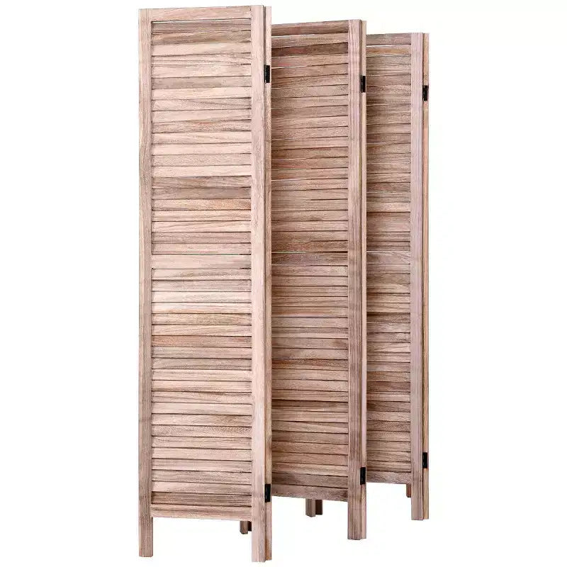 67'' High 6 Panel Room Divider Furniture Classic Venetian Wooden Slat Home