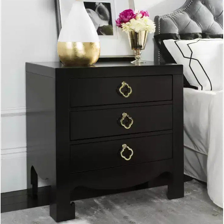 3 Drawer Nightstand - -