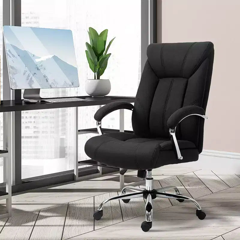 High Back Home Office Chair, Computer Desk Chair with Lumbar Back Support and Adjustable Height