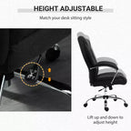 High Back Home Office Chair, Computer Desk Chair with Lumbar Back Support and Adjustable Height