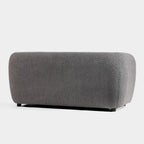 Furniture of America Vanessa – nowoczesna dwuosobowa sofa z zaokrąglonymi podłokietnikami i tapicerką bouclé, mała sofa z poduszką siedziskową i drewnianymi nogami