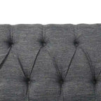 Cantrell modernes Zweisitzer-Sofa aus Kunstleder mit Knopfheftung von Christopher Knight Home