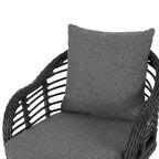 Chadbourne moderne boho-binnenloungeset van wicker met bijzettafel, van Christopher Knight Home