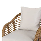 Chadbourne moderne boho-binnenloungeset van wicker met bijzettafel, van Christopher Knight Home