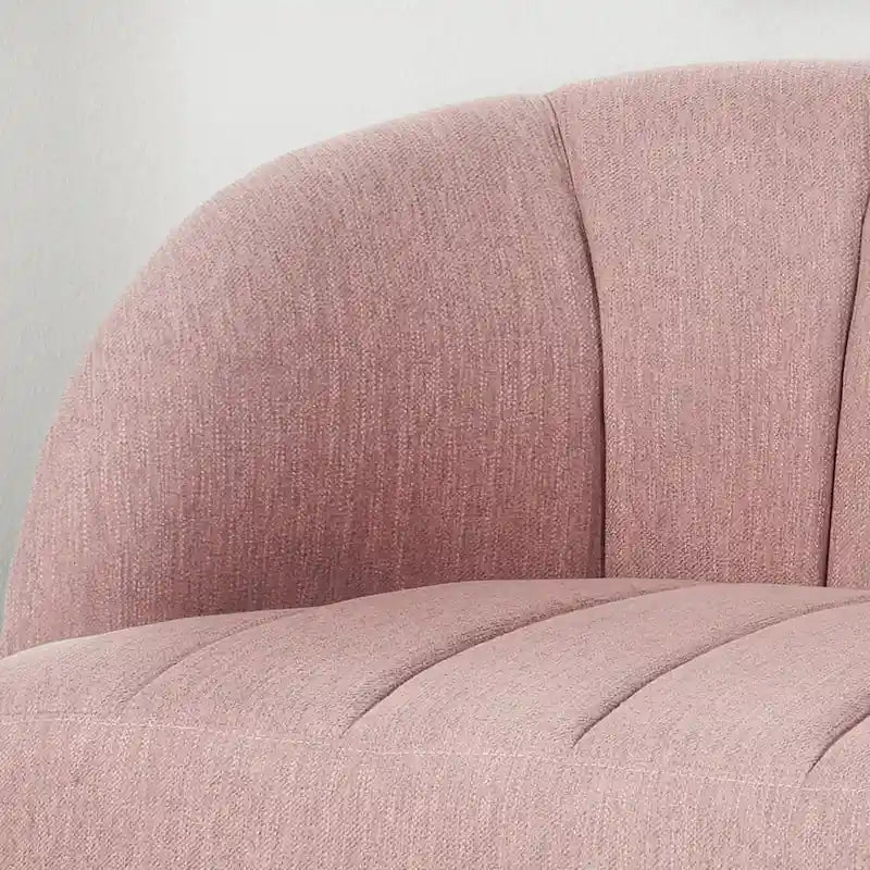 Causeuse moderne Lupine en tissu avec pieds en épingle à cheveux, par Christopher Knight Home