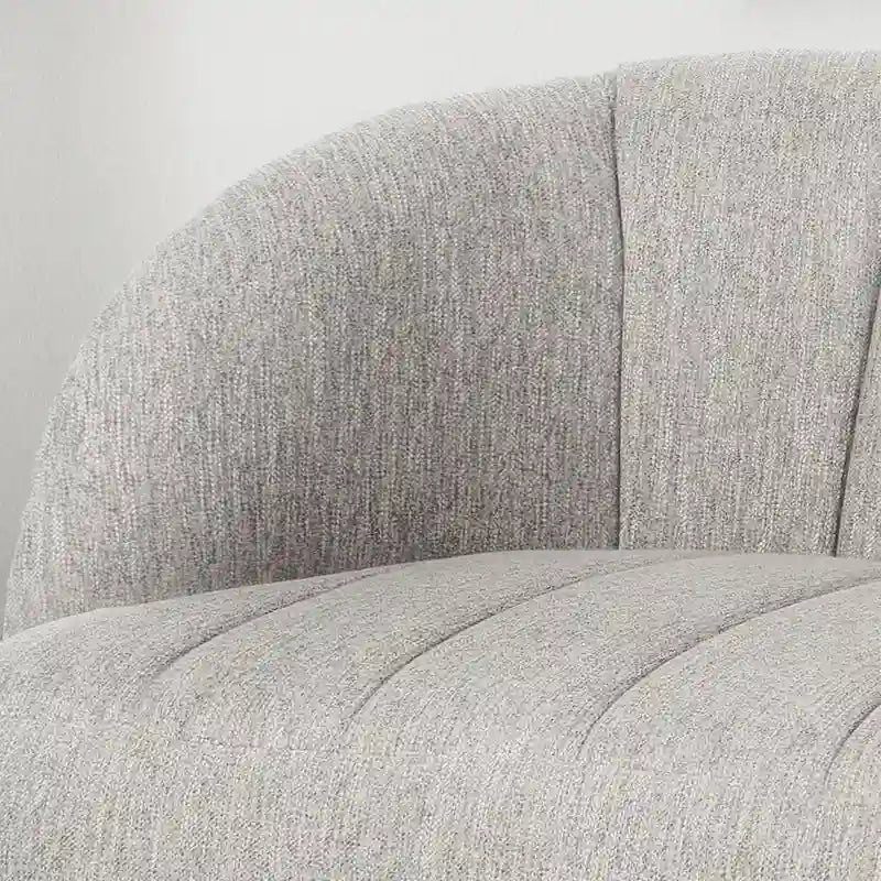 Causeuse moderne Lupine en tissu avec pieds en épingle à cheveux, par Christopher Knight Home