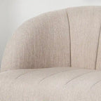 Causeuse moderne Lupine en tissu avec pieds en épingle à cheveux, par Christopher Knight Home