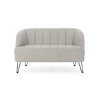 Causeuse moderne Lupine en tissu avec pieds en épingle à cheveux, par Christopher Knight Home