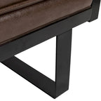 Gilmans oversized loveseat met bekleding van kunstleer en sierkussens, van Christopher Knight Home
