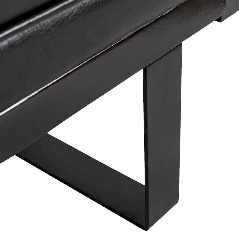 Gilmans oversized loveseat met bekleding van kunstleer en sierkussens, van Christopher Knight Home