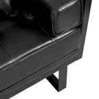 Gilmans oversized loveseat met bekleding van kunstleer en sierkussens, van Christopher Knight Home