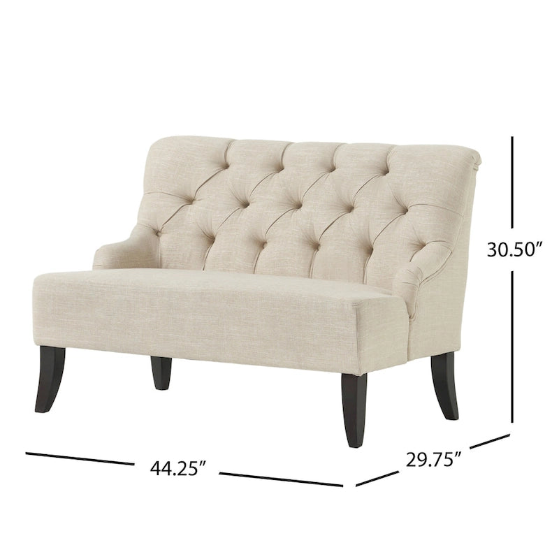 Nicole poliészterkeverék szövetből készült ülőke a Christopher Knight Home-tól – 29.25L x 43.75W x 30.50H