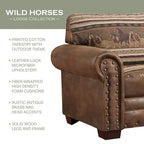 Wild Horses Lodge 4-osainen istuinryhmä, vuodesohva