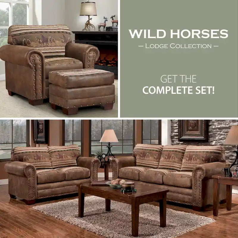 Wild Horses Lodge 4-osainen istuinryhmä, vuodesohva