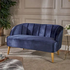 Sofá loveseat de terciopelo retro moderno Amaia de Christopher Knight Home