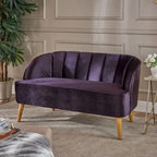 Sofá loveseat de terciopelo retro moderno Amaia de Christopher Knight Home