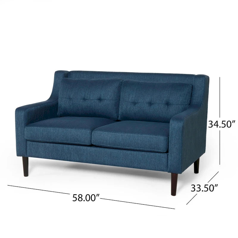 Divanetto Galene in tessuto contemporaneo di Christopher Knight Home - 58.00 W x 33.50 L x 34.50 H