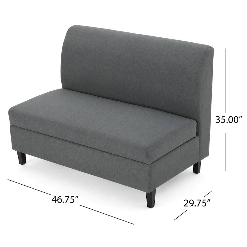 Tovah Fabric Storage Loveseat by Christopher Knight Home