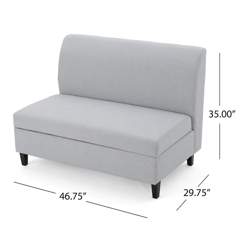 Tovah Fabric Storage Loveseat by Christopher Knight Home