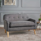 Mariah Mid-Century Fabric Loveseat by Christopher Knight Home