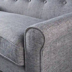 Mariah Mid-Century Fabric Loveseat by Christopher Knight Home