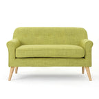 Mariah Mid-Century Fabric Loveseat by Christopher Knight Home