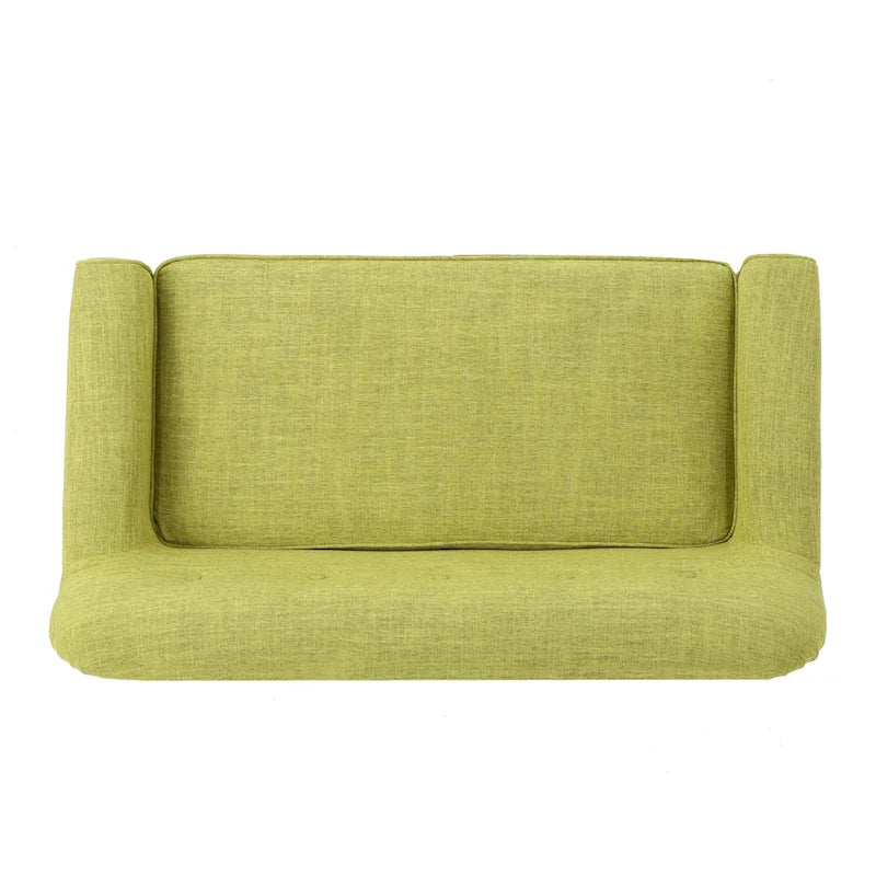 Mariah Mid-Century Fabric Loveseat by Christopher Knight Home
