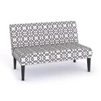 Divanetto a 2 posti in tessuto con motivo geometrico Morton di Christopher Knight Home