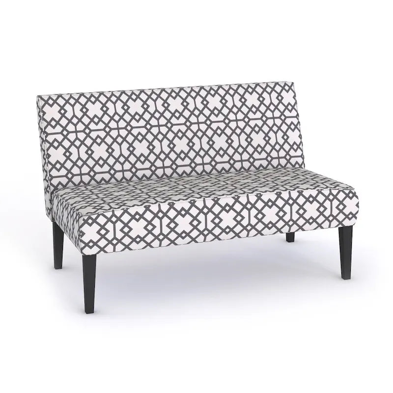 Divanetto a 2 posti in tessuto con motivo geometrico Morton di Christopher Knight Home