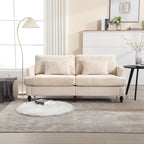Nowoczesna sofa dwuosobowa z tkaniny szenilowej – 62.68 x 68.90 x 31.89