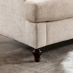 Nowoczesna sofa dwuosobowa z tkaniny szenilowej – 62.68 x 68.90 x 31.89
