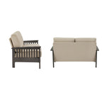 Drewniana sofa dwuosobowa Sigulda w stylu Mission