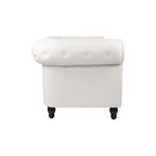 Emery Chesterfield Loveseat, Luxurious Comfort for Cozy Living Rooms, Mid-Century Modern couch, Elegance & Serenity