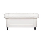 Emery Chesterfield Loveseat, Luxurious Comfort for Cozy Living Rooms, Mid-Century Modern couch, Elegance & Serenity