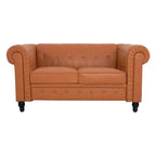 Emery Chesterfield Loveseat, Luxurious Comfort for Cozy Living Rooms, Mid-Century Modern couch, Elegance & Serenity