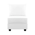 Modern DIY Convertible Modular Sectional Ultimate Sofa Collection - Optional Ottoman Middle and Armrest Modules