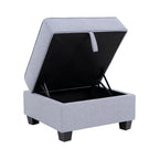 Moderne modulaire hoekbankcollectie, zelf samen te stellen en om te bouwen - optionele ottoman-, midden- en armleuningmodules