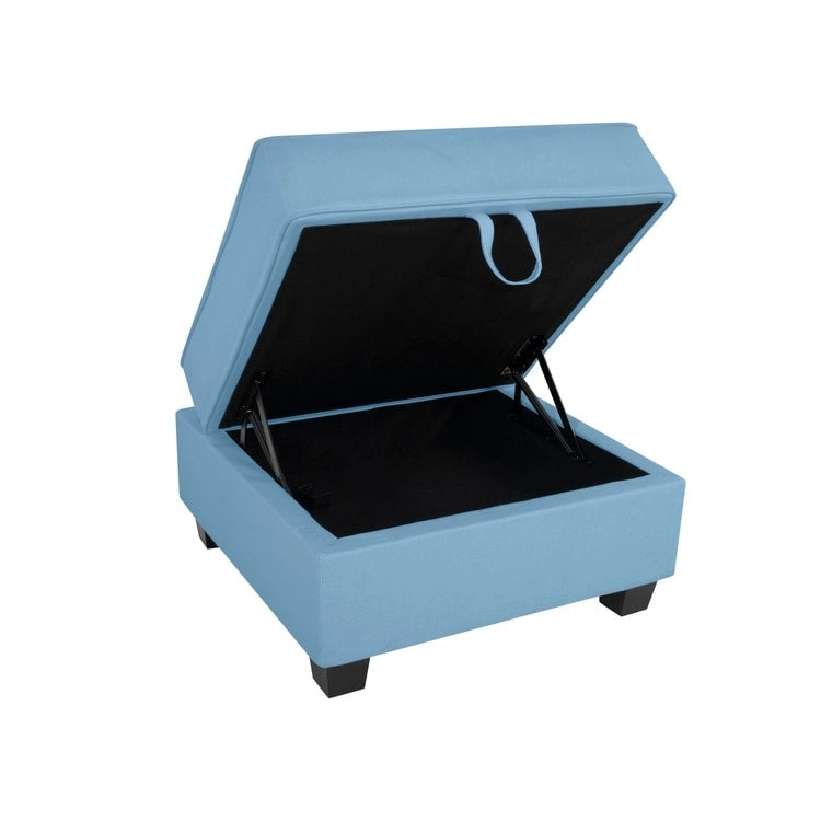 Moderne modulaire hoekbankcollectie, zelf samen te stellen en om te bouwen - optionele ottoman-, midden- en armleuningmodules