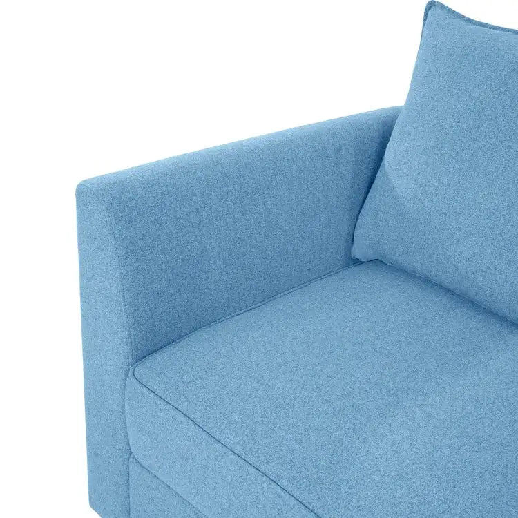 Moderne modulaire hoekbankcollectie, zelf samen te stellen en om te bouwen - optionele ottoman-, midden- en armleuningmodules