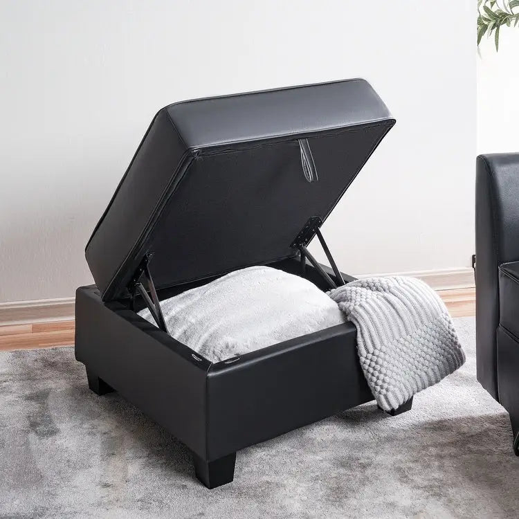 Moderne modulaire hoekbankcollectie, zelf samen te stellen en om te bouwen - optionele ottoman-, midden- en armleuningmodules