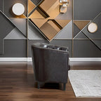 Canapé 2 places tonneau moderne du milieu du siècle en similicuir capitonné à boutons – canapé 2 places confortable style cocon