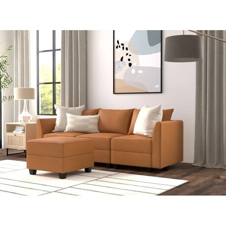 Collezione moderna fai da te - Divano componibile trasformabile - Divano letto in lino per soggiorno, appartamento o ufficio