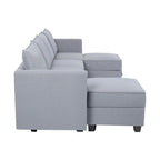 Collezione moderna fai da te - Divano componibile trasformabile - Divano letto in lino per soggiorno, appartamento o ufficio