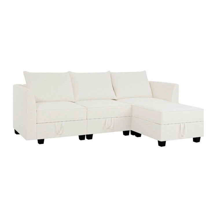 Collezione moderna fai da te - Divano componibile trasformabile - Divano letto in lino per soggiorno, appartamento o ufficio